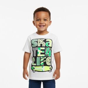 Healthtex White Skate Life Graphic Tee